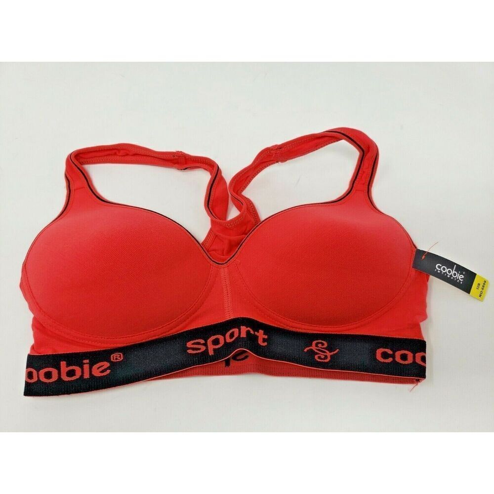 COOBIE SPORTS BRA STYLE 6899 SIZE 32B RED NEW WITH TAGS